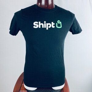 Shipt T-Shirt Unisex Delivery Service Company Black Logo Short Sleeve *